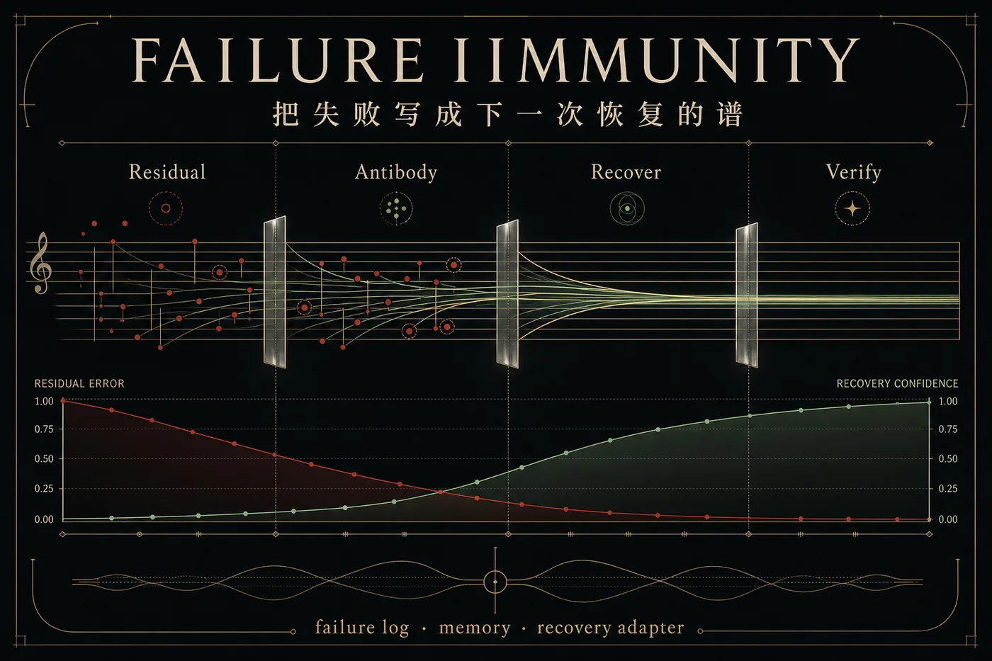 Evidence and residual scoring visual.